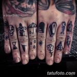 фото тату на пальцах 16.12.2018 №065 - photo tattoo on fingers - tatufoto.com