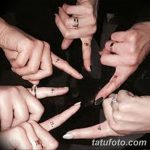 фото тату на пальцах 16.12.2018 №085 - photo tattoo on fingers - tatufoto.com