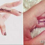 фото тату на пальцах 16.12.2018 №087 - photo tattoo on fingers - tatufoto.com