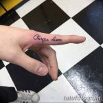 фото тату на пальцах 16.12.2018 №102 - photo tattoo on fingers - tatufoto.com