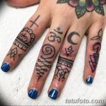 фото тату на пальцах 16.12.2018 №106 - photo tattoo on fingers - tatufoto.com