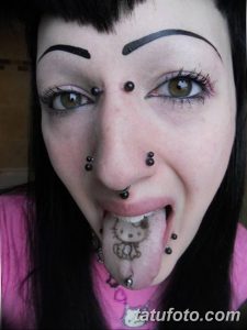 фото фото тату на языке 15.12.2018 №010 - tongue tattoo photo - tatufoto.com