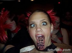фото фото тату на языке 15.12.2018 №014 - tongue tattoo photo - tatufoto.com