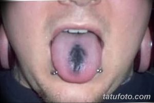 фото фото тату на языке 15.12.2018 №015 - tongue tattoo photo - tatufoto.com