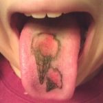 фото фото тату на языке 15.12.2018 №016 - tongue tattoo photo - tatufoto.com