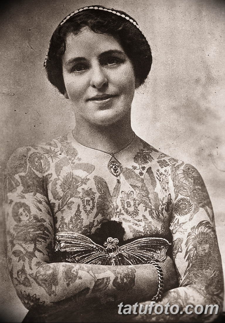 Мод Вагнер — первая известная татуировщица в США, 1907 Г.