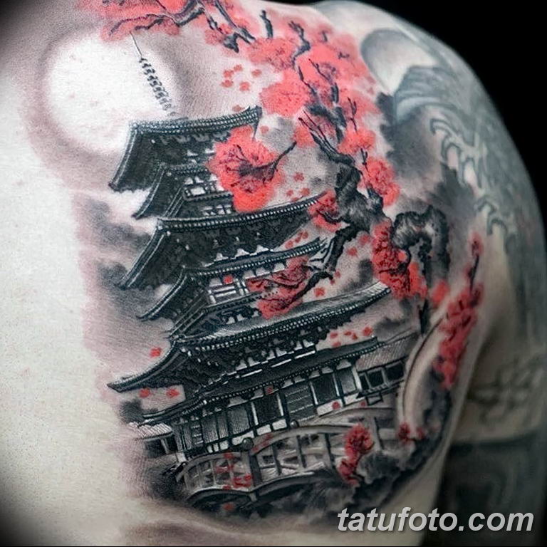фото рисунка тату японской тематики 04.01.2019 № 257 - Japanese tattoo - ta...
