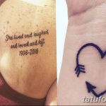 Фото пример рисунка женской тату 28.01.2019 №024 - photo of female tattoo - tatufoto.com