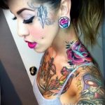 Фото пример рисунка женской тату 28.01.2019 №050 - photo of female tattoo - tatufoto.com