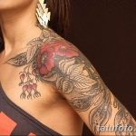 Фото пример рисунка женской тату 28.01.2019 №275 - photo of female tattoo - tatufoto.com