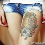 Фото пример рисунка женской тату 28.01.2019 №283 - photo of female tattoo - tatufoto.com