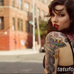 Фото пример рисунка женской тату 28.01.2019 №432 - photo of female tattoo - tatufoto.com