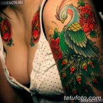 фото красивой цветной тату 28.01.2019 №163 - photo of a beautiful color tattoo - tatufoto.com
