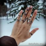 фото мехенди кольца на пальцах 25.01.2019 №133 - photo mehendi rings - tatufoto.com
