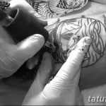 фото процесс нанесения тату 22.01.2019 №020 - photo tattooing process - tatufoto.com