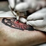 фото процесс нанесения тату 22.01.2019 №045 - photo tattooing process - tatufoto.com