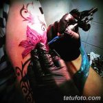 фото процесс нанесения тату 22.01.2019 №064 - photo tattooing process - tatufoto.com