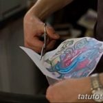 фото процесс нанесения тату 22.01.2019 №076 - photo tattooing process - tatufoto.com