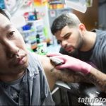 фото процесс нанесения тату 22.01.2019 №082 - photo tattooing process - tatufoto.com