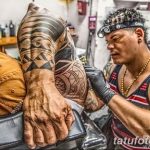 фото процесс нанесения тату 22.01.2019 №086 - photo tattooing process - tatufoto.com