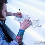 фото процесс нанесения тату 22.01.2019 №114 - photo tattooing process - tatufoto.com