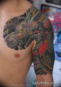 фото рисунка тату японской тематики 04.01.2019 №475 - Japanese tattoo - tatufoto.com