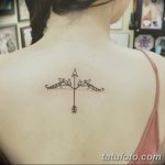 фото тату лук и стрелы 21.01.2019 №007 - photo tattoo bow and arrow - tatufoto.com