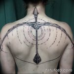 фото тату лук и стрелы 21.01.2019 №017 - photo tattoo bow and arrow - tatufoto.com