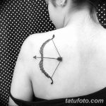 фото тату лук и стрелы 21.01.2019 №043 - photo tattoo bow and arrow - tatufoto.com