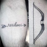 фото тату лук и стрелы 21.01.2019 №049 - photo tattoo bow and arrow - tatufoto.com