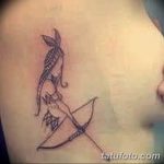 фото тату лук и стрелы 21.01.2019 №064 - photo tattoo bow and arrow - tatufoto.com