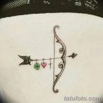 фото тату лук и стрелы 21.01.2019 №073 - photo tattoo bow and arrow - tatufoto.com