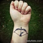 фото тату лук и стрелы 21.01.2019 №091 - photo tattoo bow and arrow - tatufoto.com