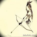 фото тату лук и стрелы 21.01.2019 №096 - photo tattoo bow and arrow - tatufoto.com