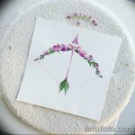 фото тату лук и стрелы 21.01.2019 №098 - photo tattoo bow and arrow - tatufoto.com