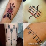 фото тату лук и стрелы 21.01.2019 №142 - photo tattoo bow and arrow - tatufoto.com
