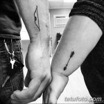 фото тату лук и стрелы 21.01.2019 №144 - photo tattoo bow and arrow - tatufoto.com