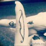 фото тату лук и стрелы 21.01.2019 №165 - photo tattoo bow and arrow - tatufoto.com