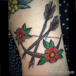 фото тату лук и стрелы 21.01.2019 №175 - photo tattoo bow and arrow - tatufoto.com