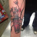 фото тату лук и стрелы 21.01.2019 №182 - photo tattoo bow and arrow - tatufoto.com