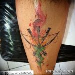 фото тату лук и стрелы 21.01.2019 №199 - photo tattoo bow and arrow - tatufoto.com