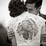 фото тату на свадьбе 30.01.2019 №049 - wedding tattoo photo - tatufoto.com