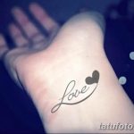 фото тату на тему любви 26.01.2019 №002 - an example of a love tattoo - tatufoto.com