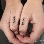 фото тату на тему любви 26.01.2019 №053 - an example of a love tattoo - tatufoto.com