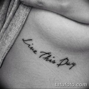 фото тату под женской грудью 26.01.2019 №033 - tattoo under the breasts - tatufoto.com