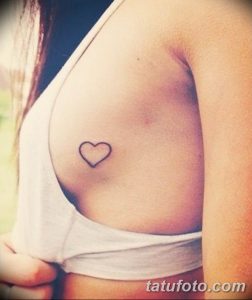фото тату под женской грудью 26.01.2019 №071 - tattoo under the breasts - tatufoto.com