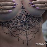 фото тату под женской грудью 26.01.2019 №116 - tattoo under the breasts - tatufoto.com