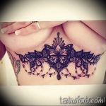 фото тату под женской грудью 26.01.2019 №121 - tattoo under the breasts - tatufoto.com