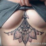 фото тату под женской грудью 26.01.2019 №136 - tattoo under the breasts - tatufoto.com