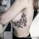 фото тату под женской грудью 26.01.2019 №159 - tattoo under the breasts - tatufoto.com